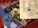 Iron Maiden Signed Record Rare Autograph Red Vinyl No Prayer Powerslave Killers