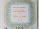 Pierre Fournier Cello Recital French Decca LXT 2766