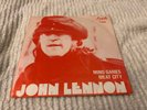 JOHN LENNON mind games / meat city VERY RARE SWEDISH PS APPLE r5994 45