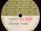 ACETATE GEORGIE FAME SUNNY - RARE 1966 ADVISION 1-SIDED PROMO DEMO MOD BEAT