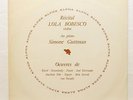 LOLA BOBESCO RECITAL - RAVEL FAURE NIN BARTOK... DISCOPHILES BELGES LP EX++