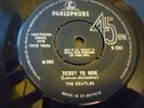 Beatles ticket to ride UK Mega rare font rarely seen on ebay vg+