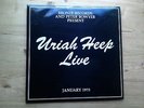 Uriah Heep Live January 1973 EX 2 x Vinyl LP Record Bronze ISLD 1 & Programme