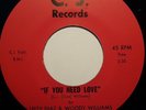 R'n'B/Soul 45 LEFTY DIAZ & WOODY WILLIAMS If You Need Love C.J. (USA, 1960s)