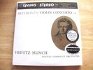 Classic Records LSC 1992 Beethoven Violin Concerto Heifetz BSO 4-Disc 45RPM NEW