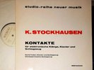 KARLHEINZ STOCKHAUSEN KONTAKTE (DAVID TUDOR, CHRISTOPH CASKEL) LP