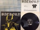 BATHORY - YELLOW GOAT ORIGINAL 1ST PRESS BLACK MARK 666 WITH INSERT Moonblood