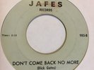 Garage 45 THE BARONS Don't Come Back No More JAFES Try A Love With Me HEAR