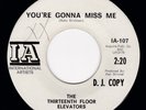 RARE PSYCH Thirteenth Floor Elevators : You're Gonna Miss Me / Tried To Hide EX