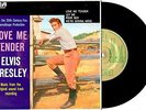 ELVIS PRESLEY - LOVE ME TENDER - AARM GOLD AWARD EP 7