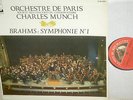 CHARLES MUNCH*BRAHMS :Symph 1*EMI LA VOIX DE SON MAITRE *SEMI-CIRCLE ORG  STEREO