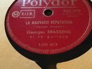 78 RPM GEORGES BRASSENS - LA MAUVAISE RÉPUTATION - POLYDOR 560.399