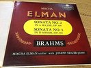 MISCHA ELMAN  BRAHMS: SONATAS #2 - #3»LONDON ffrr MONO Original `50s  NEAR MINT