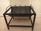 Sound Organisation steel LP record rack black