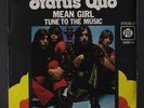 STATUS QUO: Mean Girl / Tune To The Music 45 (Spain, PS, tag stain ol)
