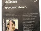 45 GIRI FABRIZIO DE ANDRE' GIOVANNA D'ARCO/SUZANNE 1972 PRODUTTORI ASSOCIATI