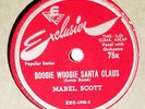 VERY RARE Mabel Scott 78 RPM - Boogie Woogie Santa Claus - Every Little Doggie