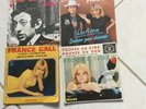 Disques vinyles  45 tours Serge Gainsbourg France Gall 17 cms  VENDUS