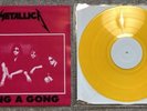 Metallica Yellow Vinyl Bang A Gong Red Sleeve 12” LP Record Live ‘89 *Very Rare*