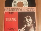 Elvis Presley: Heartbreak Hotel - Promo Weiß-Muster Vinyl  7
