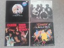 4 x QUEEN LP, the works, a day at the races, sheer heart attack, a kind of magic
