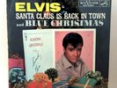 ELVIS PRESLEY Santa Claus Is Back In Town + Blue Christmas RCA 45 RPM Gold