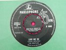 THE BEATLES 1964 UK 3rd PRESS LOVE ME DO BLACK PARLOPHONE WITH SIUK VERY GOOD+