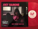 RAMONES   JOEY RAMONE   DON'T WORRY ABOUT ME (2002) LP NM PINK VINYL SANCTUARY