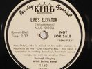 country hillbilly 78 RPM MAC ODELL Life's Elevator KING PROMO E kiss of betrayal
