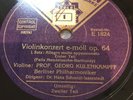 4xRare 78 rpm Telefunken Georg Kulenkampff: Mendelssohn Violin Concerto (1934)
