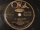JAZZ LOUIS ARMSTRONG St Louis Blues OKEH 41350