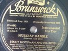 V+ B. GOODMAN & his BOYS: After Awhile / Muskrat Ramble BRUNSWICK + 12 other 78s