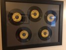 Original Framed All 5 Elvis Presley Sun 45s W/ Push Marks G 209 210 215 217 223
