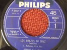 JOHNNY HALLYDAY-PERU  SINGLE PHILIPS LOS BRAZOS EN CRUZ EX