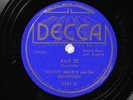 Milton Brown and His Brownies DECCA 5244 E+ PRE WAR COUNTRY/WESTERN SWING 78