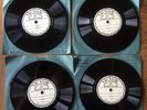4 RCA Victor 78 RPM 5 inch Pre-Grooved Blank Recording Disks w/Sleeves Unused