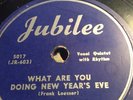 78 rpm R&B; The Orioles; Doing New Years Eve & Lonely Christmas     Jubilee-5017
