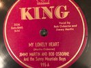 King 1037 Jimmy Martin -Bob Osborne BLUE EYED DARLING 78 rpm BLUEGRASS EE+