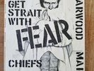 FEAR Original 3/31/81 Punk Flyer KBD Chiefs China White Black Flag Circle Jerks
