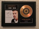 George Michael 'Ladies and Gentleman' limited edition, signed gold disc picture
