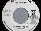HEAR IT 60's R&B Northern Soul Promo 45 rpm record The Cavaliers 