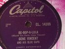 Be-Bop-A-Lula .Gene Vincent & His Blue Caps .Original 78rpm 1957 .rock N Roll.