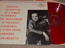 Lawrence Ferlinghetti - Tentative Description Of A Dinner... Rare Red lp EX/VG++