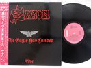 SAXON LIVE/THE EAGLE HAS LANDED CARRERE P-11227 Japan OBI VINYL LP