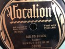 BUMBLE BEE SLIM VOCALION 03090 BLUES 78 RPM E+