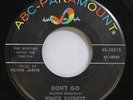 Hear  Rockabilly Popcorn 45 Vince Everett - Dont Go / Such A Night On Abc
