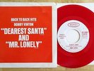 BOBBY VINTON RARE PROMO RED  VINYL 45+PIC SLEEVE MR LONELY/DEAREST SANTA