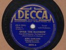 78 rpm Judy Garland Decca 2672 Over The Rainbow in V+E- (Wizard of Oz)