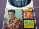 ELVIS PRESLEY, BLUE HAWAII SOUNDTRACK, 1968 UK RCA BLACK/RED SPOT STEREO LP.