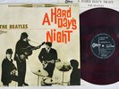 BEATLES A HARD DAY'S NIGHT ODEON OP-7123 Japan Red Vinyl VINYL LP